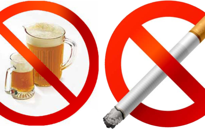 Стоп алкоголь и курение